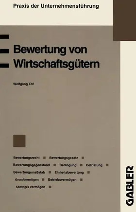 Teß |  Bewertung von Wirtschaftsgütern | Buch |  Sack Fachmedien