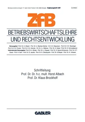 Brockhoff / Albach |  Betriebswirtschaftslehre und Rechtsentwicklung | Buch |  Sack Fachmedien