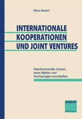  Internationale Kooperationen und Joint Ventures | Buch |  Sack Fachmedien