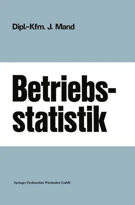 Mand |  Betriebsstatistik | Buch |  Sack Fachmedien