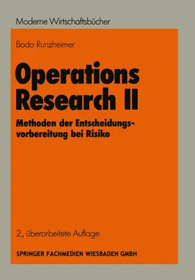  Operations Research II | Buch |  Sack Fachmedien
