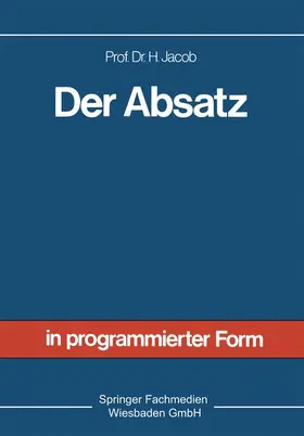 Jacob | Der Absatz | Buch | 978-3-409-36521-5 | www2.sack.de