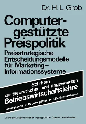 Grob |  Computergestützte Preispolitik | Buch |  Sack Fachmedien