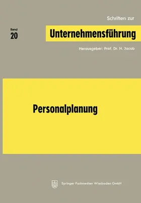 Jacob |  Personalplanung | Buch |  Sack Fachmedien