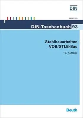 DIN e.V. |  Stahlbauarbeiten VOB/STLB-Bau | Buch |  Sack Fachmedien