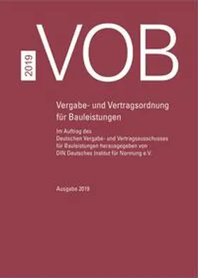 DIN e. V. |  VOB Gesamtausgabe 2019 - Buch mit E-Book | Buch |  Sack Fachmedien