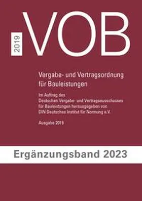 DIN e.V. |  VOB Vergabe- und Vertragsordnung für Bauleistungen | eBook | Sack Fachmedien