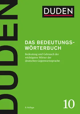  Das Bedeutungswörterbuch | Buch |  Sack Fachmedien