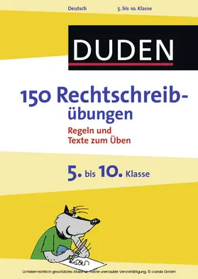 Spitznagel |  150 Rechtschreibübungen 5. bis 10. Klasse | eBook | Sack Fachmedien