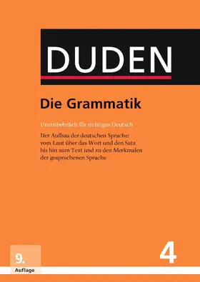 Dudenredaktion |  Duden – Die Grammatik | eBook | Sack Fachmedien