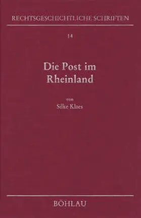 Klaes |  Die Post im Rheinland | Buch |  Sack Fachmedien