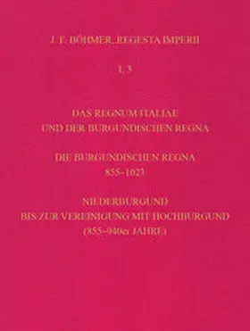  Regesta Imperii. I. Die Regesten des Kaiserreichs unter den Karolingern 751-918 (987/1032) | Buch |  Sack Fachmedien