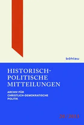 Küsters / Buchstab / Kleinmann |  Historisch-Politische Mitteilungen 20 (2013) | Buch |  Sack Fachmedien