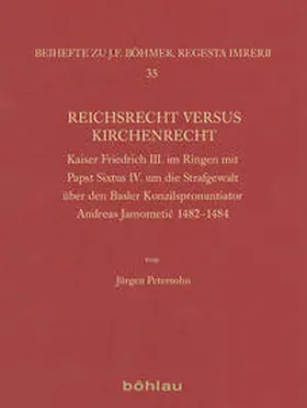 Petersohn |  Reichsrecht versus Kirchenrecht | Buch |  Sack Fachmedien