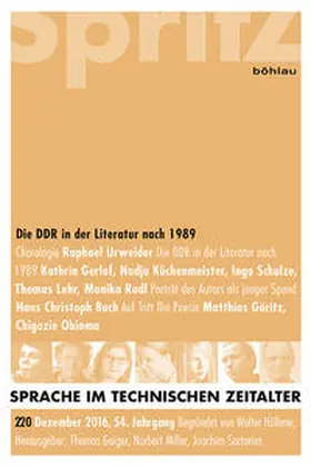 Miller / Geiger / Sartorius |  Die DDR in der Literatur nach 1989 | Buch |  Sack Fachmedien