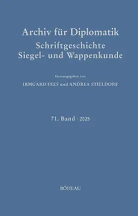 Stieldorf |  Archiv für Diplomatik, Schriftgeschichte, Siegel- und Wappenkunde | Buch |  Sack Fachmedien