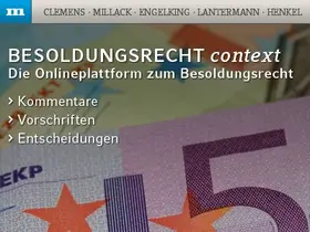 Richard Boorberg Verlag |  Besoldungsrecht context | Datenbank |  Sack Fachmedien