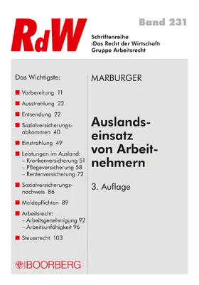 Marburger |  Auslandseinsatz von Arbeitnehmern | eBook | Sack Fachmedien