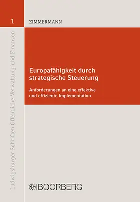 Zimmermann |  Europafähigkeit durch strategische Steuerung | Buch |  Sack Fachmedien