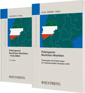  &#187;Polizeigesetz Nordrhein-Westfalen&#171;, Kommentar und Textausgabe | Sonstiges |  Sack Fachmedien
