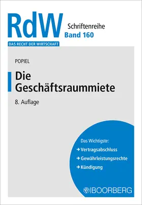 Popiel |  Die Geschäftsraummiete | Buch |  Sack Fachmedien