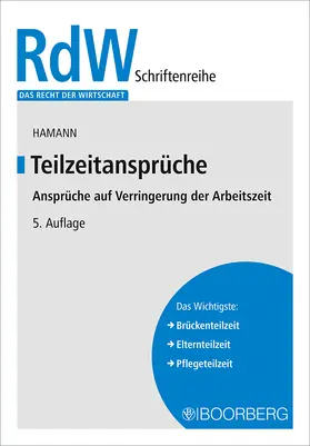 Hamann |  Teilzeitansprüche | Buch |  Sack Fachmedien
