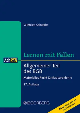 Schwabe |  Allgemeiner Teil des BGB | Buch |  Sack Fachmedien