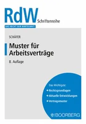 Schäfer |  Muster für Arbeitsverträge | eBook | Sack Fachmedien