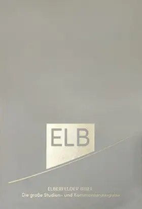 Elberfelder Bibel. Die große Studien- und Kommentarausgabe Leder mit Goldschnitt | Buch | 978-3-417-02070-0 | sack.de