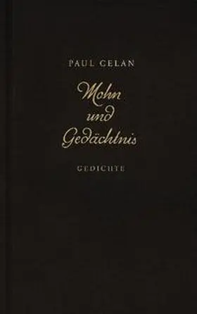 Celan |  Mohn und Gedächtnis | Buch |  Sack Fachmedien