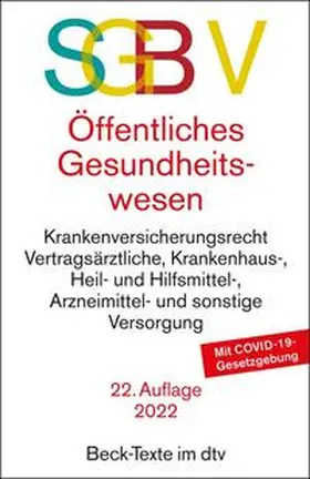  SGB V Recht des öffentlichen Gesundheitswesens | Buch |  Sack Fachmedien