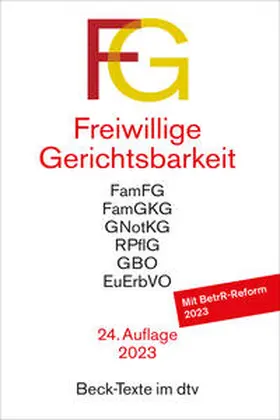Freiwillige Gerichtsbarkeit: FG | Buch | 978-3-423-53188-7 | www2.sack.de
