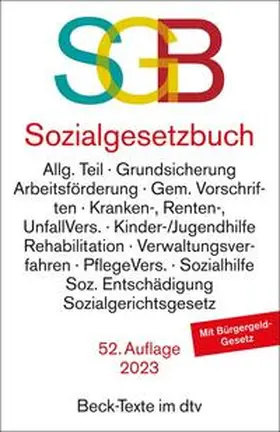 Sozialgesetzbuch mit Sozialgerichtsgesetz | Buch | 978-3-423-53194-8 | www2.sack.de