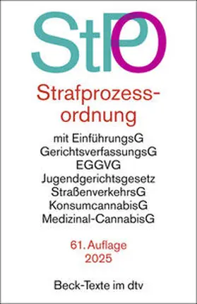 Strafprozessordnung. StPO | Buch | 978-3-423-53278-5 | www2.sack.de