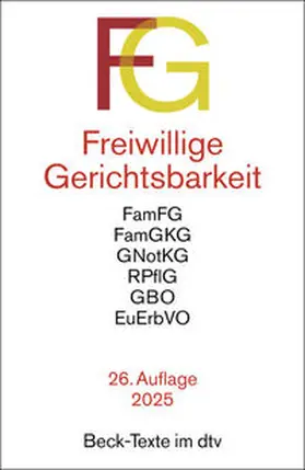 Freiwillige Gerichtsbarkeit. FG | Buch | 978-3-423-53317-1 | sack.de