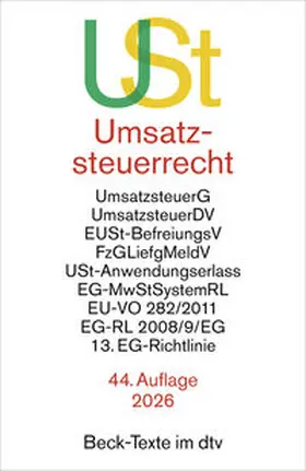 Umsatzsteuerrecht. USt | Buch | 978-3-423-53322-5 | www2.sack.de