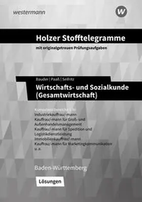 Holzer / Bauder / Paaß |  Holzer Stofftelegramme Baden-Württemberg – Wirtschafts- und Sozialkunde (Gesamtwirtschaft) | Buch |  Sack Fachmedien