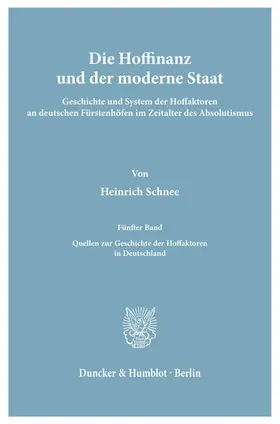 Schnee |  Die Hoffinanz und der moderne Staat. | Buch |  Sack Fachmedien