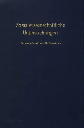 Arndt |  Sozialwissenschaftliche Untersuchungen. | Buch |  Sack Fachmedien