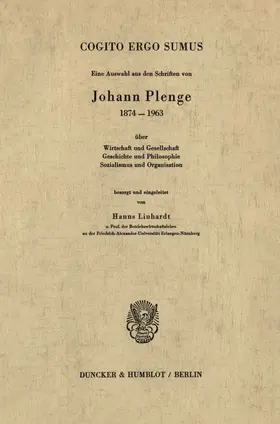 Plenge |  Cogito ergo sumus. | Buch |  Sack Fachmedien