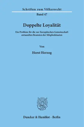 Herzog |  Doppelte Loyalität. | Buch |  Sack Fachmedien