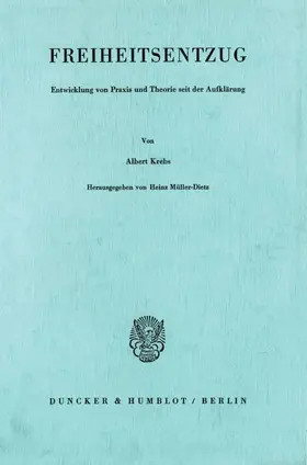 Krebs / Müller-Dietz | Freiheitsentzug. | Buch | 978-3-428-04108-4 | www2.sack.de
