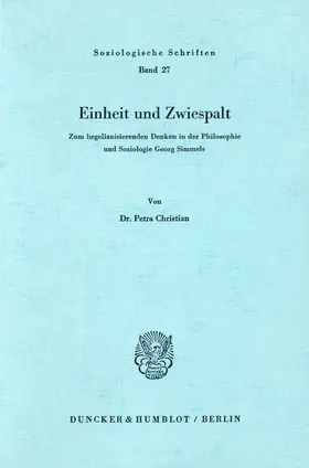 Christian |  Einheit und Zwiespalt. | Buch |  Sack Fachmedien