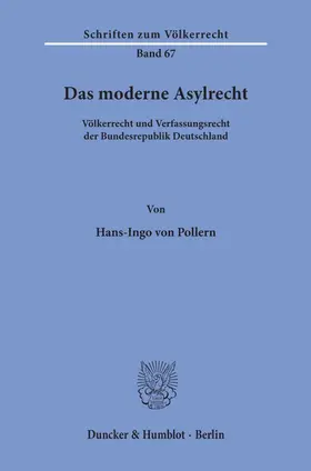 Pollern |  Das moderne Asylrecht. | Buch |  Sack Fachmedien