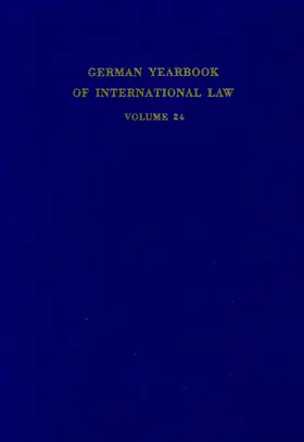 Delbrück / Hofmann / Zimmermann |  German Yearbook of International Law - Jahrbuch für Internationales Recht. | Buch |  Sack Fachmedien
