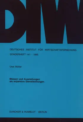 Müller |  Messen und Ausstellungen als expansive Dienstleistungen. | Buch |  Sack Fachmedien