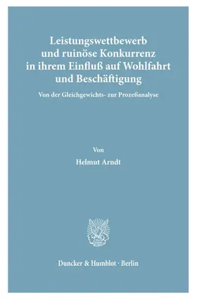 Arndt |  Leistungswettbewerb | Buch |  Sack Fachmedien