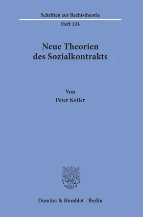 Koller |  Neue Theorien des Sozialkontrakts. | Buch |  Sack Fachmedien