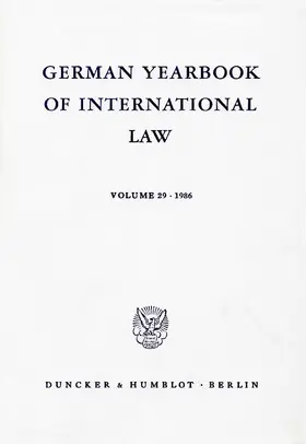 Delbrück / Hofmann / Zimmermann |  German Yearbook of International Law - Jahrbuch für Internationales Recht. | Buch |  Sack Fachmedien