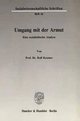 Kramer |  Umgang mit der Armut | Buch |  Sack Fachmedien